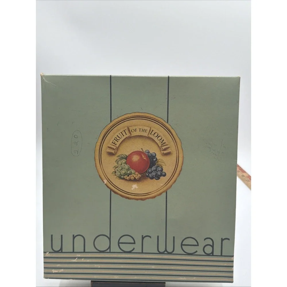 Vintage 50's Fruit Of The Loom Underwear Tee Shirts Box Original Factory Issue